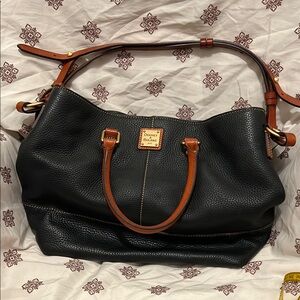 Dooney & Bourke Black Leather Tote Bag